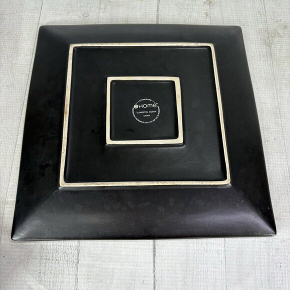 Home Target ELEMENTAL OCEAN Reactive Blue Square Stoneware Dinner Plates Set 2 - Picture 3 of 14